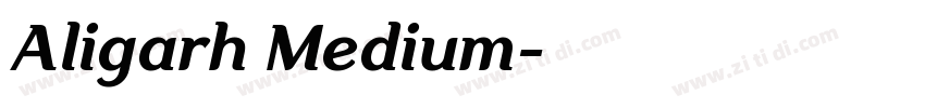 Aligarh Medium字体转换